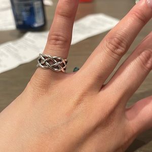 JAMES AVERY Woven Trinity Wedding Ring SIZE 5